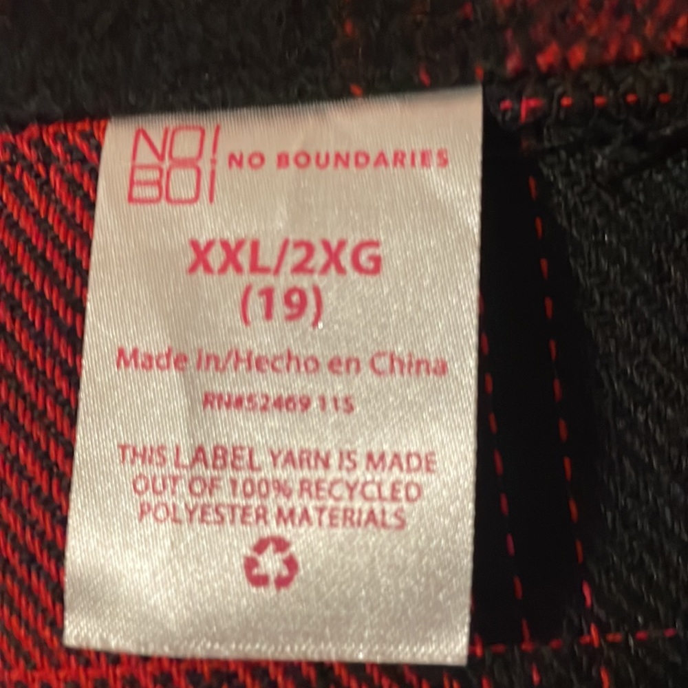 NO BOUNDARIES RED FLANNEL - Picture 6 of 7
